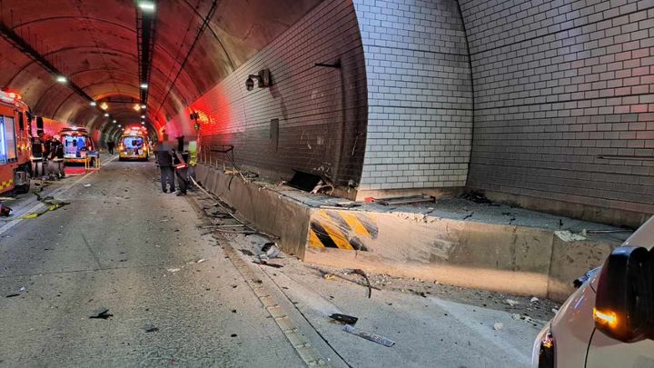 거제 양정터널에서 30대 만취운전자 '쾅'…1명 사망