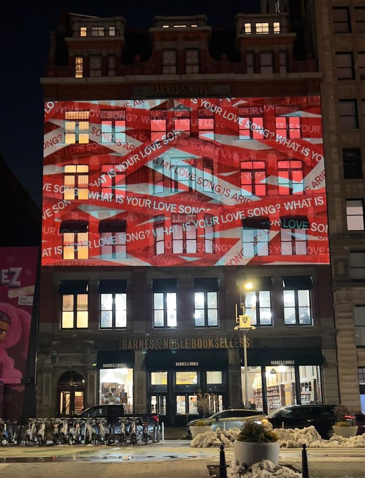 [서울=뉴시스] 방탄소년단 '왓 이즈 유어 러브 송(WHAT IS YOUR LOVE SONG)' 뉴욕 유니온스퀘어 인근. (사진 = 빅히트 뮤직 제공) 2026.02.15. photo@newsis.com *재판매 및 DB 금지