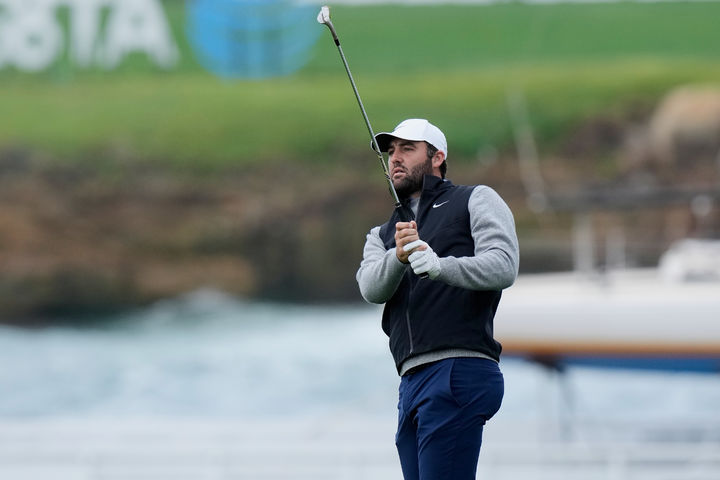 [페블비치=AP/뉴시스] 미국프로골프(PGA) 투어의 스코티 셰플러. 2026.02.15.