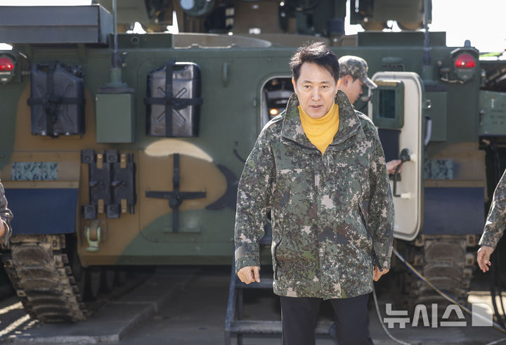 오세훈, 서울 하늘 지키는 1방공여단 방공진지 장병 격려