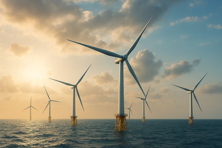 [여수=뉴시스] 해상풍력단지 AI 생성 이미지. photo@newsis.com *재판매 및 DB 금지