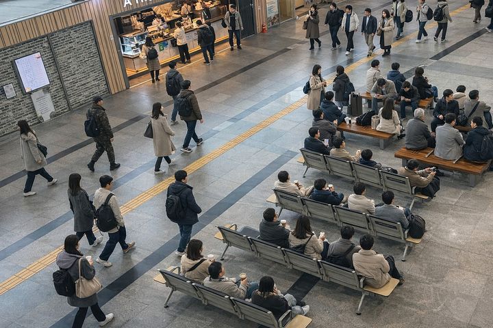 [대구=뉴시스] 정재익 기자 = 설 연휴 마지막 날인 18일 대구 동구 동대구역 대합실이 귀경객들로 붐비고 있다. 2026.02.18. jjikk@newsis.com *재판매 및 DB 금지