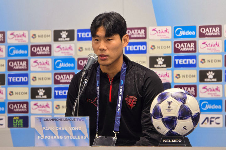 [서울=뉴시스] 프로축구 K리그1 포항 스틸러스의 박찬용. (사진=한국프로축구연맹 제공) *재판매 및 DB 금지