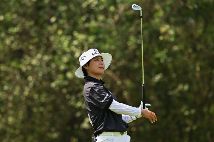 [파타야=AP/뉴시스] 이소미가 19일(현지 시간) 태국 파타야 시암 컨트리클럽에서 열린 미국여자프로골프(LPGA) 투어 혼다 타일랜드 첫날 14번 홀에서 티샷하고 있다. 이소미는 6언더파 66타로 첫날을 마쳤다. 2026.02.19.