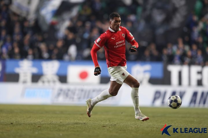 [서울=뉴시스] 프로축구 K리그1 포항 스틸러스의 조르지. (사진=한국프로축구연맹 제공) 