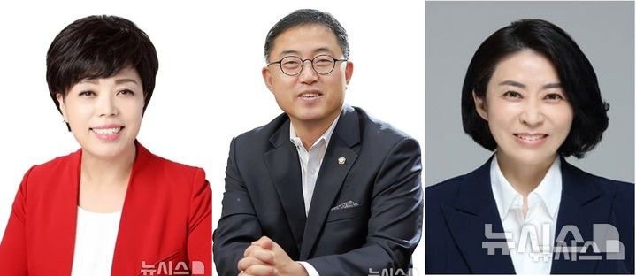 [과천=뉴시스]6.3 지방선거 과천시장 국민의힘 후보군. 사진 왼쪽부터 신계용, 김진웅, 고금란.(사진=뉴시스DB)photo@newsis.com
