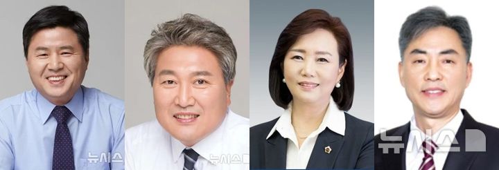 [군포=뉴시스]6.3 지방선거 군포시장 더불어민주당 후보군. 사진 왼쪽부터 한대희, 이견행, 정윤경, 이길호.(사진=뉴시스DB)photo@newsis.com