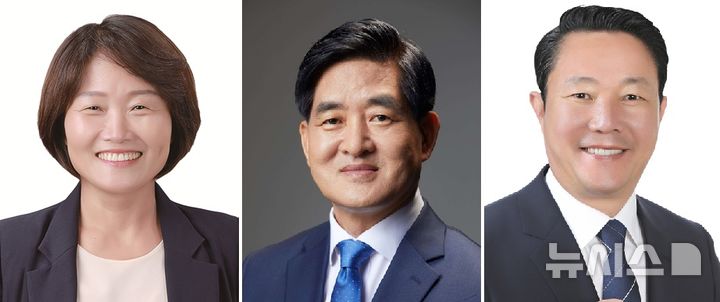 [순창=뉴시스] 제9회 전국동시지방선거 순창군수 선거 출마예정자 왼쪽부터 오은미 도의원, 임종철 전 농협손해보험 부사장, 최영일 순창군수(가나다 순). *재판매 및 DB 금지