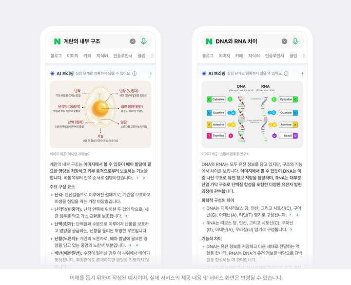 [서울=뉴시스] 20일 업계에 따르면 네이버는 최근 AI 브리핑 유형에 '이미지형'과 '멀티출처 즉답형'을 추가했다. 사진은 '이미지형' 예시. 2026.02.20. (사진=네이버) *재판매 및 DB 금지