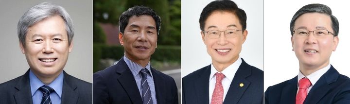 [안동=뉴시스] (왼쪽부터 가나다순) 김상동 이용기 임종식 임준희 후보. (사진=경북교육청 제공) 2026.02.20. photo@newsis.com *재판매 및 DB 금지