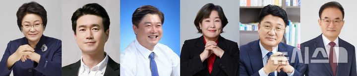 [이천=뉴시스]사진 왼쪽부터 가나다순 김경희(국)-서학원(민)-성수석(민)-신미정(국)-엄태준(민)-최형근(국)(사진=뉴시스 DB). photo@newsis.com 
