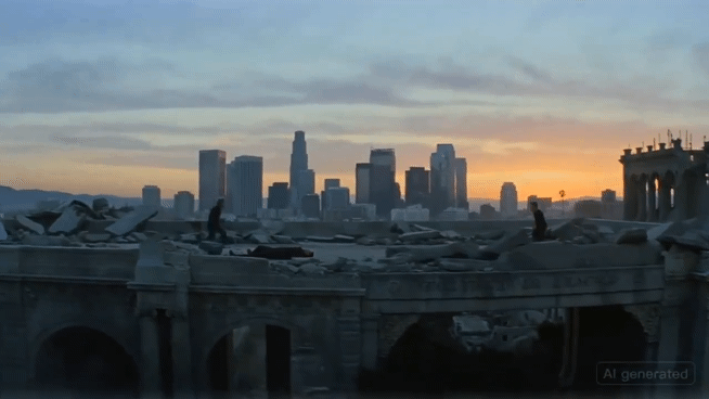 루아이리 로빈슨 영화감독이 '시댄스 2.0'으로 톰 크루즈와 브래드 피트의 격투 장면을 생성해 X(옛 트위터)에 올린 영상 *재판매 및 DB 금지