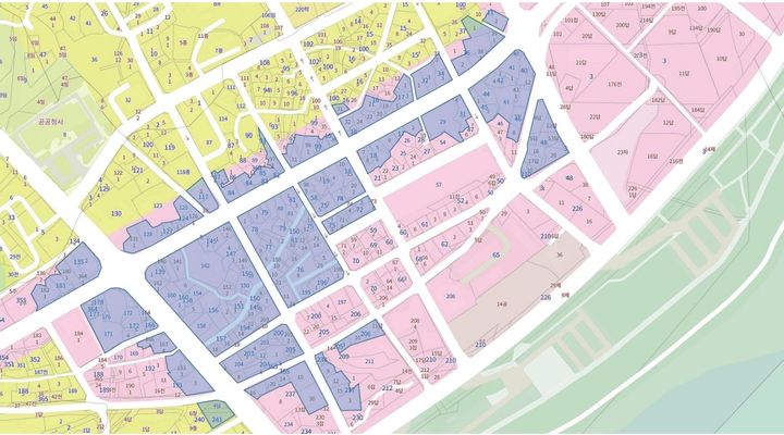 [양양=뉴시스] 강원 양양군 양양로 골목형상점가 화대 지정 구역도. (사진=양양군 제공) 2026.02.20. photo@newsis.com&nbsp; *재판매 및 DB 금지