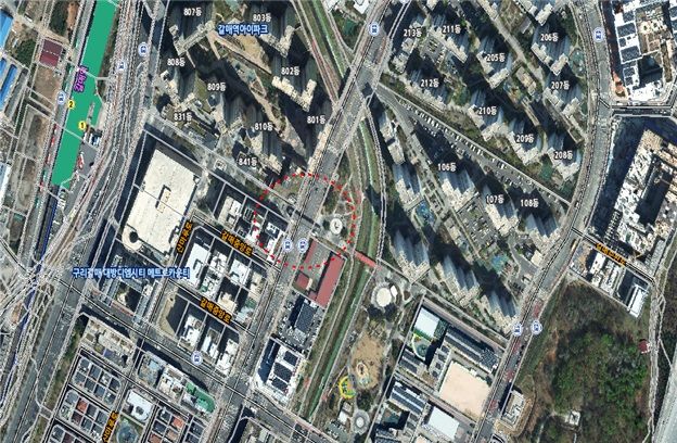 갈매중앙육교 위치도. (사진=구리시 제공) photo@newsis.com *재판매 및 DB 금지