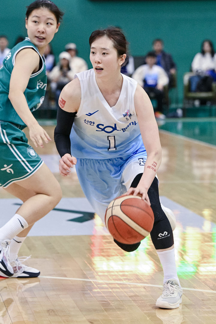 [서울=뉴시스] 여자프로농구 인천 신한은행의 신이슬. (사진=WKBL 제공) *재판매 및 DB 금지