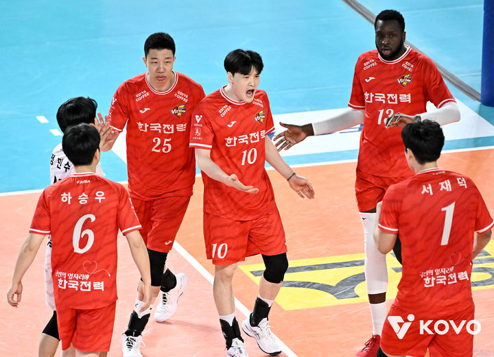 [서울=뉴시스] 남자 프로배구 한국전력. (사진=KOVO 제공). 2026.02.20. *재판매 및 DB 금지