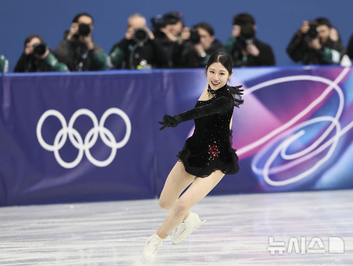 [밀라노=뉴시스] 김근수 기자 = 피겨스케이팅 이해인이 19일(현지 시간) 이탈리아 밀라노 아이스스케이팅 아레나에서 열린 2026 밀라노·코르티나 담페초 동계올림픽 피겨스케이팅 여자 싱글 프리프로그램에서 연기를 펼치고 있다. 2026.02.20. ks@newsis.com