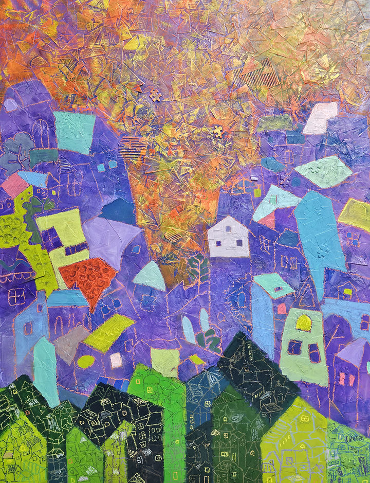 [대구=뉴시스] 백성혜 작가 '꿈꾸는 도시' (사진=대구미술협회 제공) 2026.02.22. photo@newsis.com *재판매 및 DB 금지