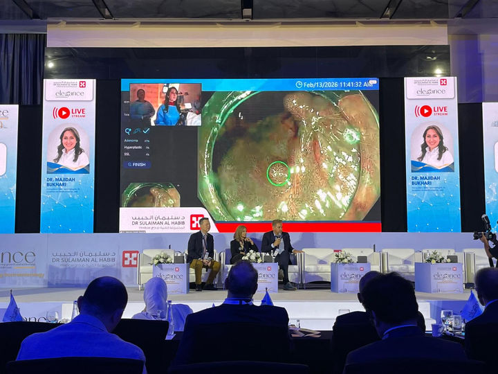 [서울=뉴시스] 웨이센은 지난 13일 두바이에서 열린 엘레강스 소사이어티 GI 브릿지(Elegance Society GI Bridge)에서 AI 내시경 '웨이메드 엔도(WAYMED ENDO)'의 CADx 라이브 데모를 성공적으로 선보이며 현지 의료진의 높은 관심을 받았다고 23일 밝혔다. (사진=웨이센 제공) 2026.02.23. photo@newsis.com *재판매 및 DB 금지