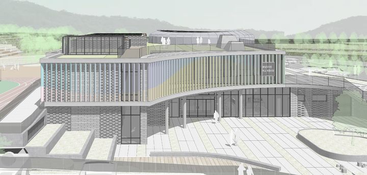 [안동=뉴시스] 율빛유치원 학교복합시설 설계 공모 당선작. (사진=경북교육청 제공) 2026.02.23. photo@newsis.com *재판매 및 DB 금지