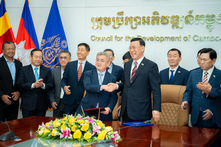 인천상공회의소와 캄보디아개발위원회의 협력의향서 체결식 (사진=인천상의 제공) *재판매 및 DB 금지