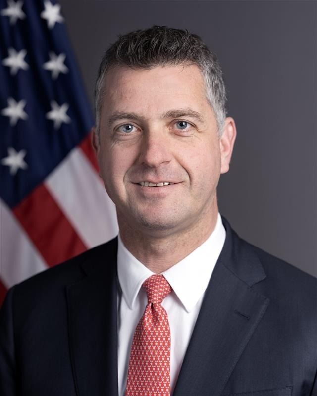 [서울 뉴시스]마이클 니드햄 미 국무부 고문(출처 주한미국대사관 공식 엑스) *재판매 및 DB 금지