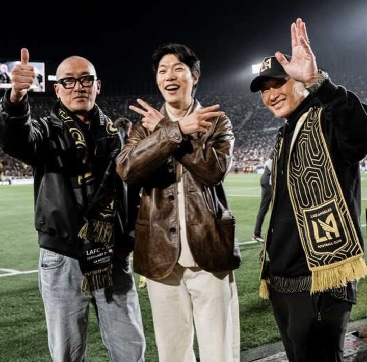 [서울=뉴시스] 하정우, 류준열, 대니얼 대 킴. (사진 = 대니얼 대 킴 소셜 미디어 캡처) 2026.02.23. photo@newsis.com *재판매 및 DB 금지