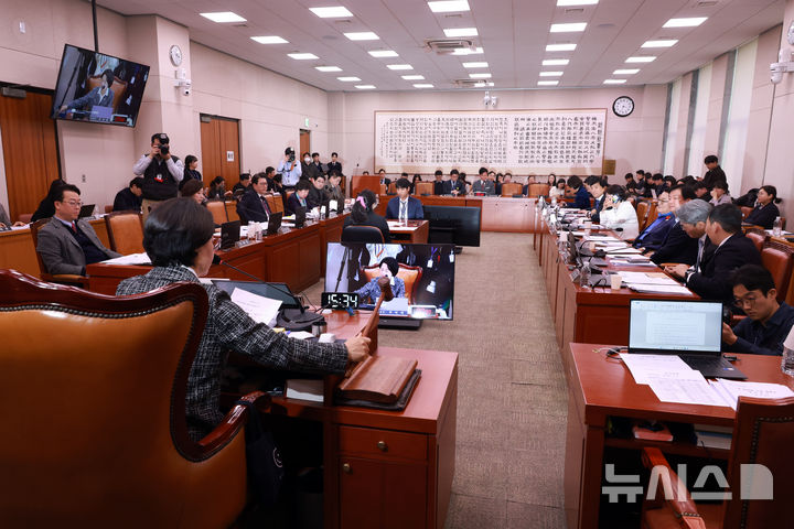 '국민투표법' 국회 법사위서 與주도 가결…국힘 "날치기" 항의