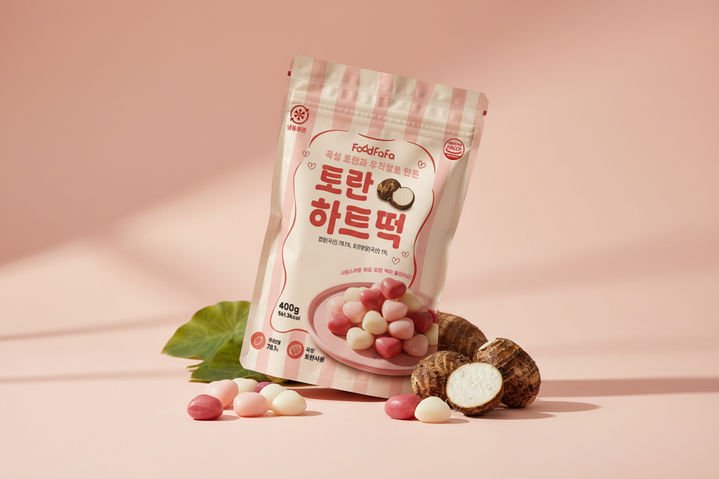 [곡성=뉴시스] 맛다곡성 토란하트떡. (사진=곡성군청 제공). photo@newsis.com *재판매 및 DB 금지