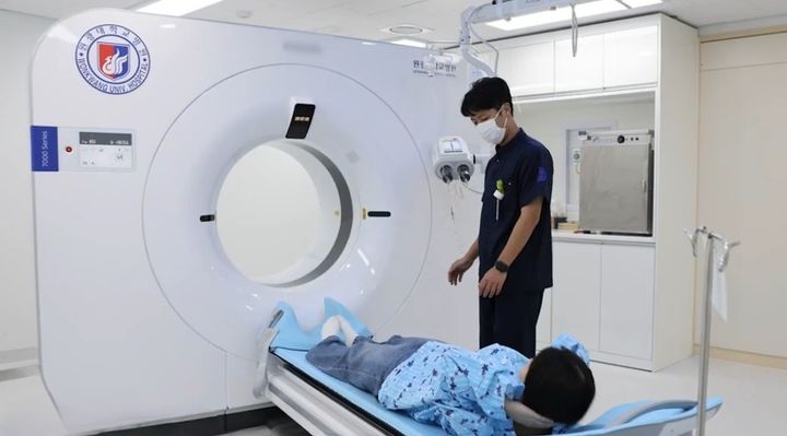 CT검사 장면(사진=익산시병원 제공) *재판매 및 DB 금지