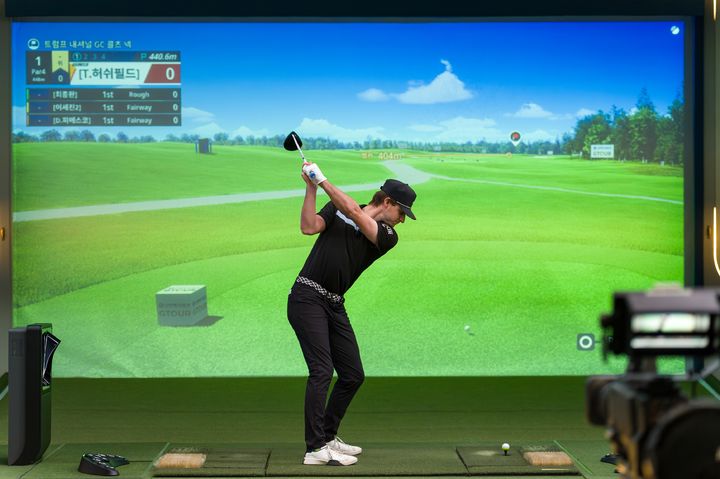 [서울=뉴시스]지난 7일 진행된 GTOUR 2차 대회에서 초청선수로 출전한 토마스 허쉬필드.(사진=골프존 제공) 2026.02.24. photo@newsis.com *재판매 및 DB 금지