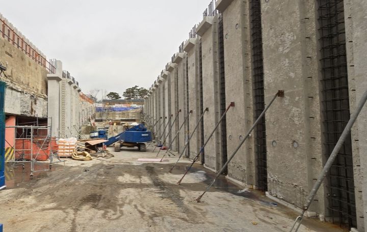 [뉴시스] 서울 광화문광장 '감사의 정원' 공사현장 사진. (사진=서울시 제공) *재판매 및 DB 금지