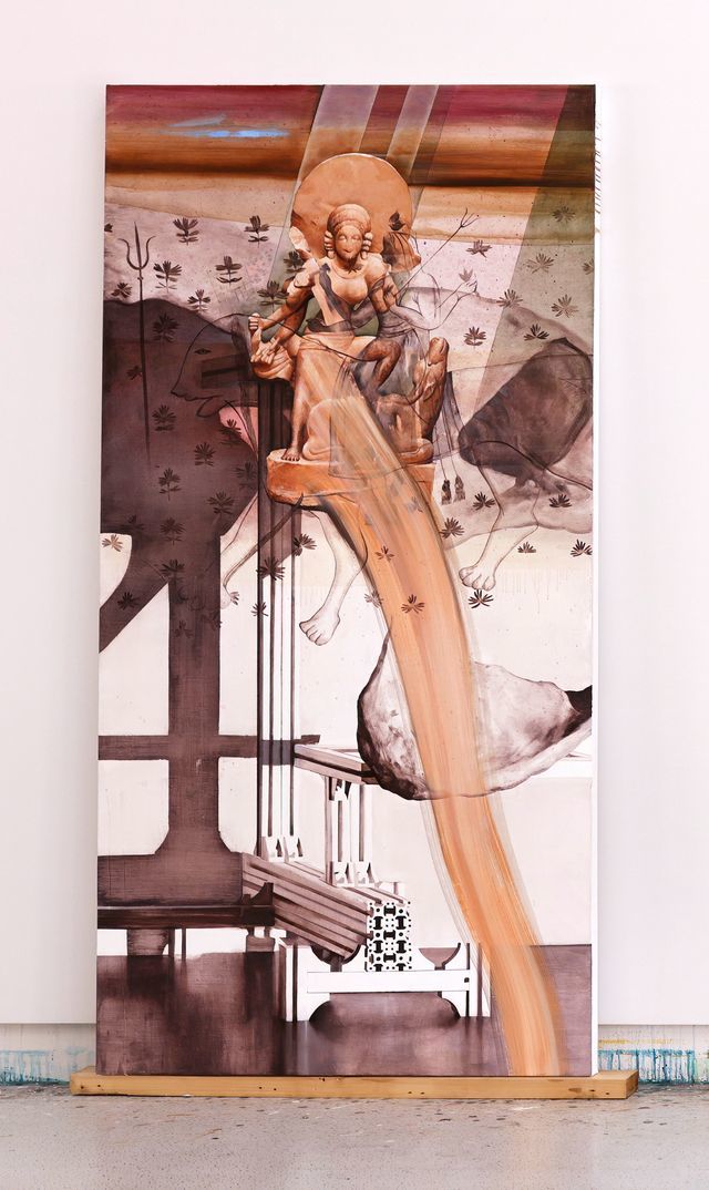 Kei Imazu She Who Treads, 2026, Oil on canvas 194 x 97 cm Courtesy of the artist and Thaddaeus Ropac gallery, London Paris • Salzburg Milan Seoul ©Kei Imazu *재판매 및 DB 금지