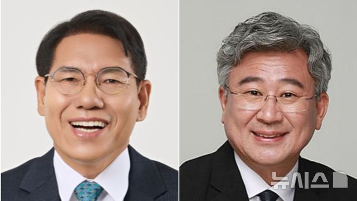 [전주=뉴시스]윤난슬 기자 = 왼쪽부터 노병섭 전국교육자치혁신연대 상임대표와 천호성 전주교대 교수. photo@newsis.com