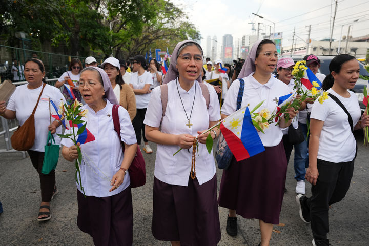 '피플 파워' 40주년, 행진하는 필리핀 수녀들