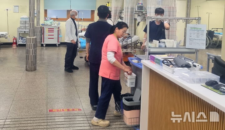 [진천=뉴시스] 진천중앙제일병원 내부 모습. (사진=진천군 제공)