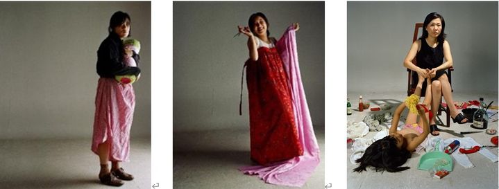 왼쪽부터 <미친년들 #1>, <미친년들 #5>, <미친년들 #7>(1999). *재판매 및 DB 금지