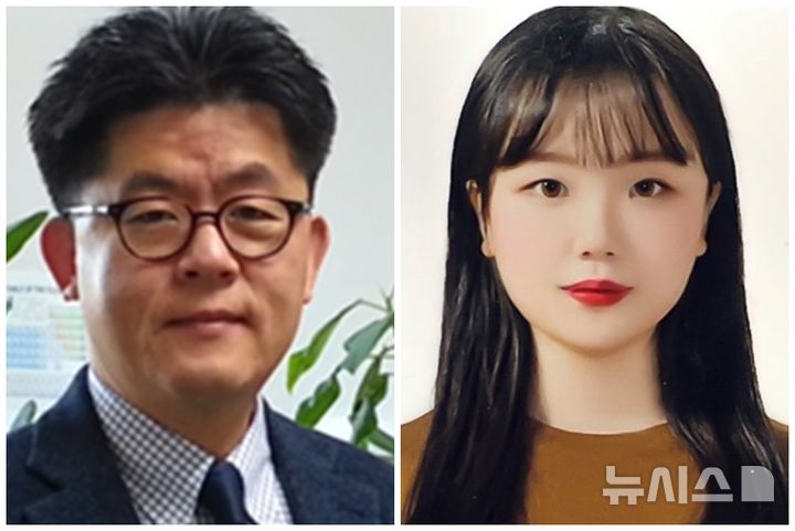 [용인=뉴시스]이용걸 교수(화학공학과)와 제1저자 전은서씨(사진=단국대 제공)2026.02.26.photo@newsis.com
