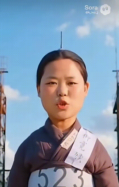 [뉴시스]유관순 열사를 조롱하는 생성형 인공지능(AI) 영상이 온라인 상에 확산되고 있다. (영상 = 중국과일본과북한환영 유튜브 갈무리) *재판매 및 DB 금지