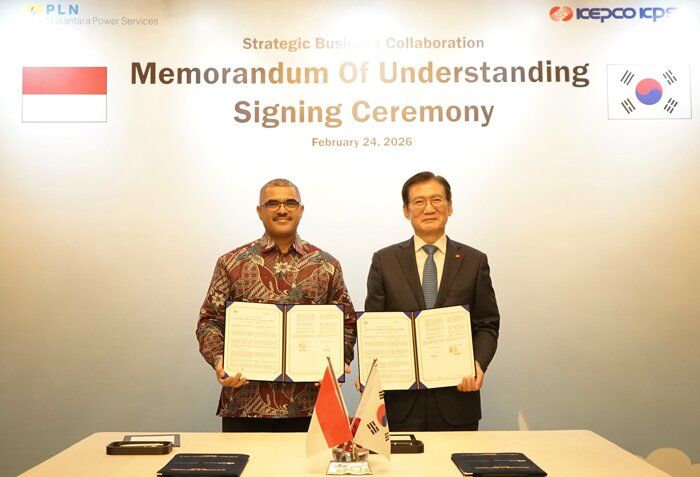 [세종=뉴시스] 한전KPS는 인도네시아 국영발전운영사인 PLN NPS와 지난 24일(현지시간) '인도네시아 성능개선사업 등 해외사업 공동진출을 위한 양해각서(MOU)'를 체결했다고 26일 밝혔다. (사진=한전KPS 제공) 2026.02.2.6 photo@newsis.com *재판매 및 DB 금지