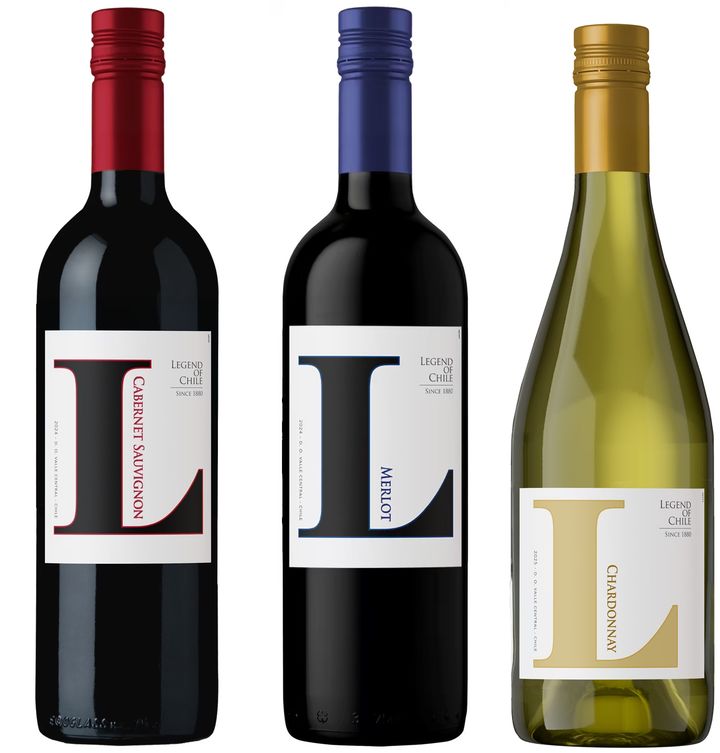 [서울=뉴시스] 롯데칠성음료가 수입·판매하는 칠레산 데일리 와인 'L와인' 3종. (사진=롯데칠성음료 제공) *재판매 및 DB 금지