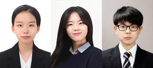 [울산=뉴시스] 사진 왼쪽부터 UNIST 생명과학과 박기은, 안소영, 이원효 대학원생. (사진=UNIST 제공) photo@newsis.com *재판매 및 DB 금지