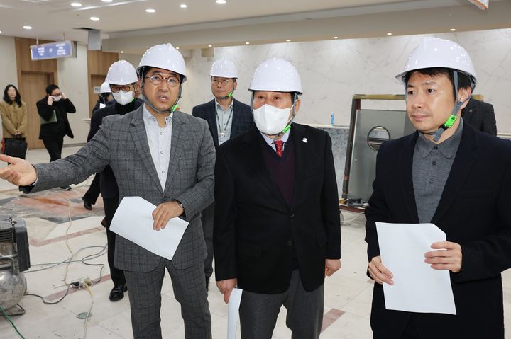 [양산=뉴시스] 양산시가 3월9일 개원을 앞둔 종합병원인 양산성모병원의 최종 점검을 하고 있다. (사진=양산시 제공) 2026.02.26. photo@newsis.com *재판매 및 DB 금지