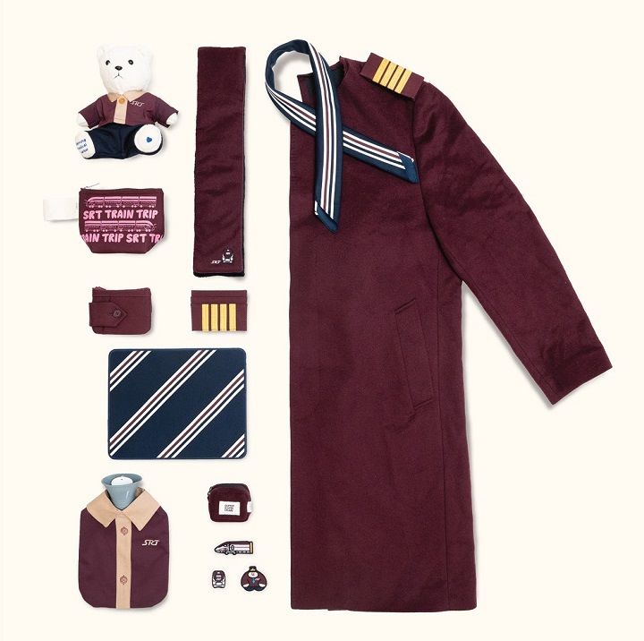 SRT 개통 와인색 유니폼, 업사이클링 굿즈로 재탄생