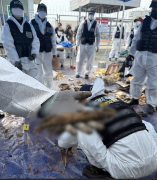 여객기 참사 유류품 조사서 희생자 추정 유해 일부 발견