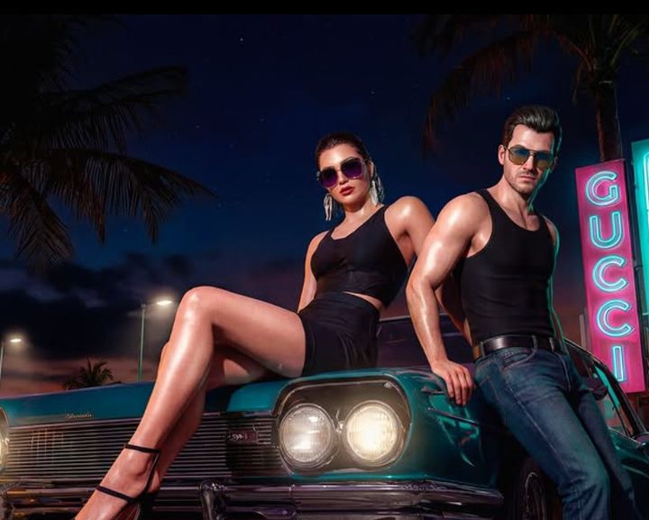 [뉴시스]명품 브랜드 구찌(Gucci)가 밀라노 패션 위크를 앞두고 공개한 인공지능(AI)로 만든 화보. (사진 = 구찌 인스타그램 캡처) *재판매 및 DB 금지