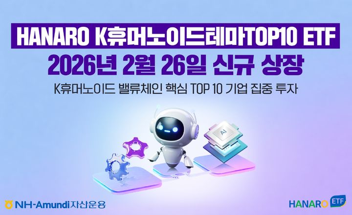 NH-아문디, 하나로 K휴머노이드 TOP10 ETF 상장