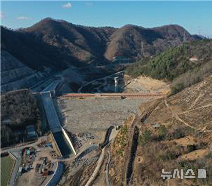 월남지구 다목적 농촌용수 개발사업 전경. (사진=농어촌공사 전남본부 제공) photo@newsis.com
