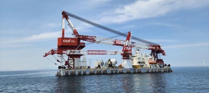 해상풍력 하부설치선 누리바람1호. (사진=우리기술) *재판매 및 DB 금지