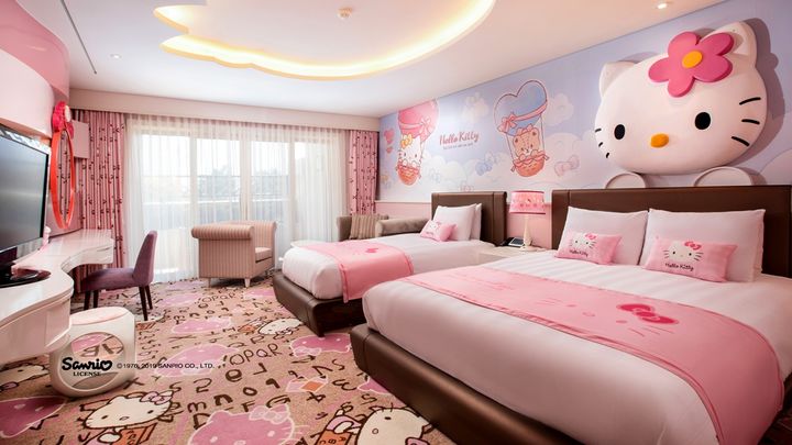[서울=뉴시스] 롯데호텔 제주, 헬로키티 캐릭터 룸. (사진=롯데호텔앤리조트 제공) *재판매 및 DB 금지